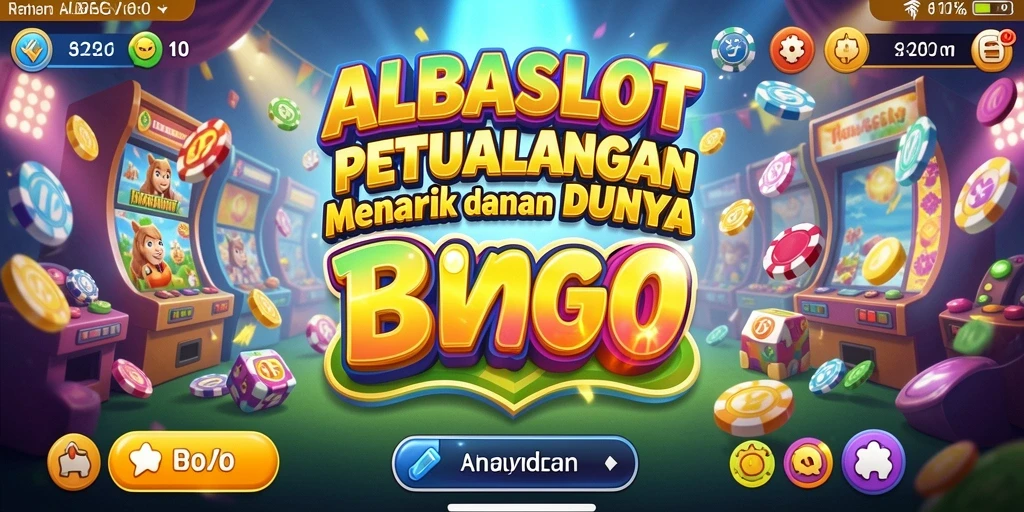 Tampilan gameplay Bingo yang menarik dan interaktif di ALBASLOT.