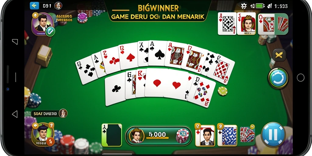 Tampilan gameplay Domino dari BIGWINNER yang seru dan interaktif.
