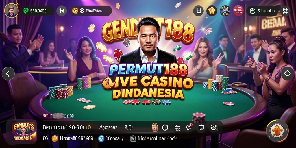 Tampilan gameplay Live Casino yang seru di GENDUT188.
