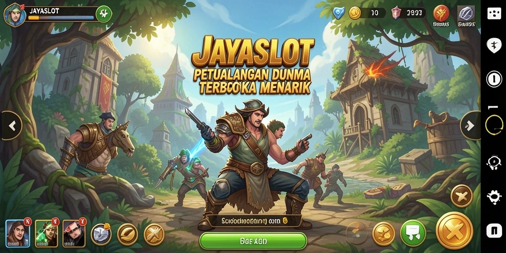 Gambaran layar gameplay JAYASLOT yang menampilkan dunia terbuka.
