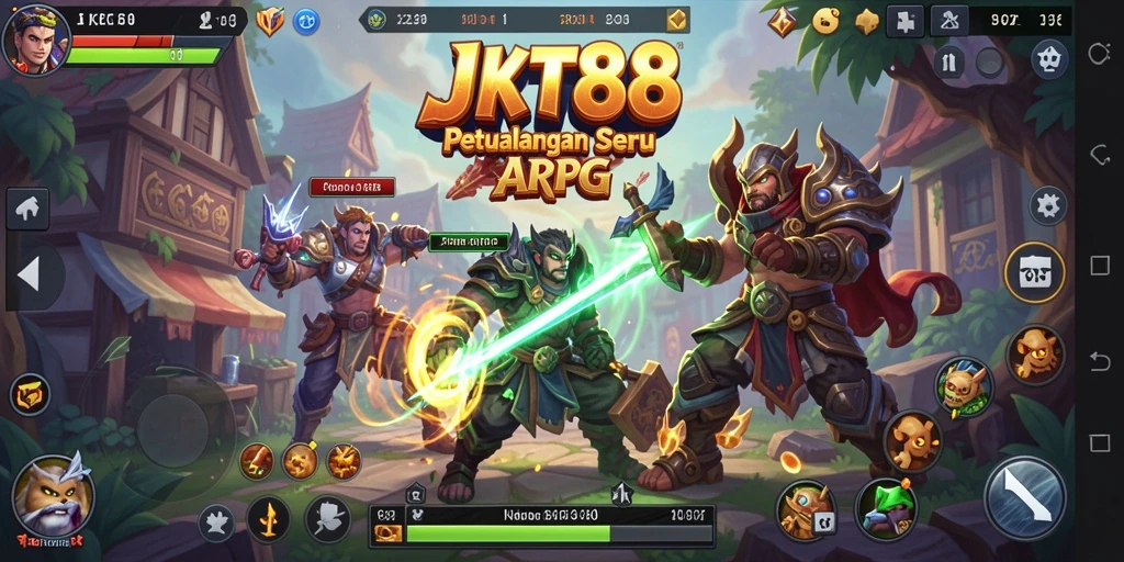 Tampilan gameplay JKT88 yang menarik dengan pertarungan ARPG yang mendebarkan.