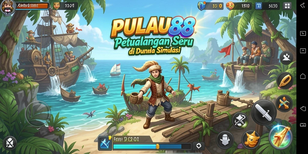 Screenshot menunjukkan momen gameplay menakjubkan di <strong>PULAU88</strong>.