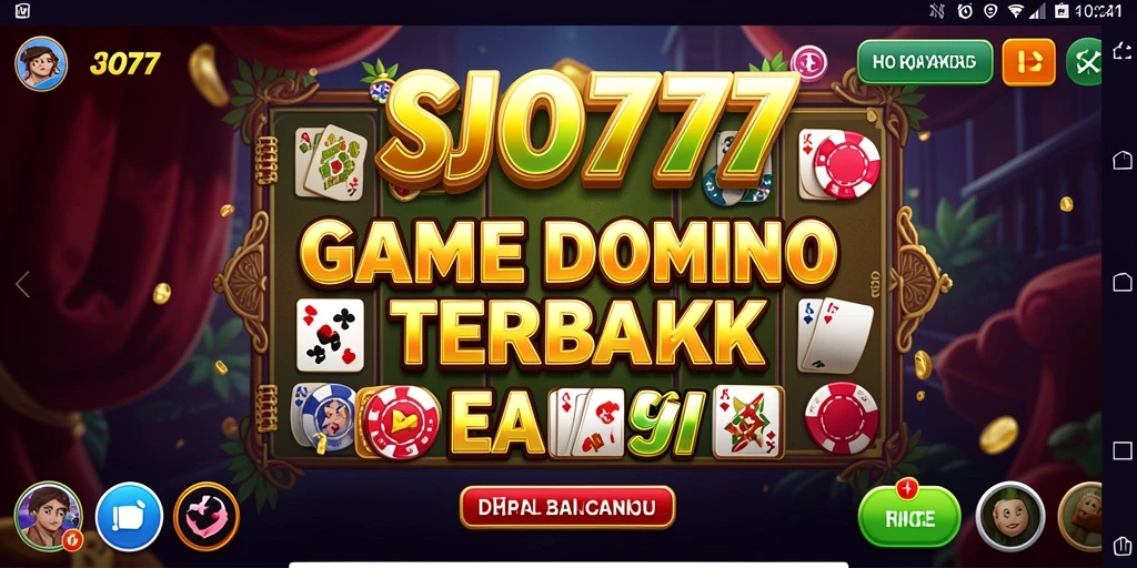 Screenshot gameplay SJO777 menampilkan aksi domino yang seru.