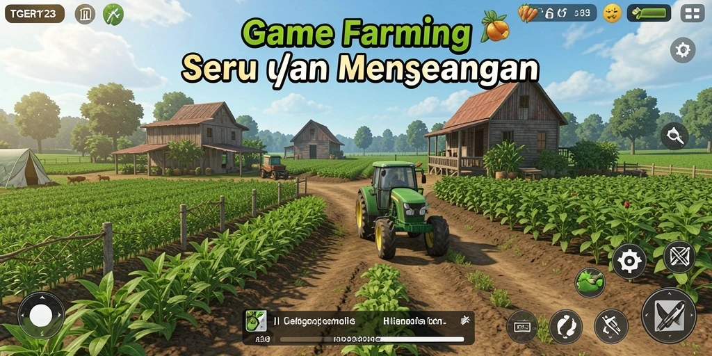 Gameplay TGER123 menampilkan aktivitas bertani yang seru dan menantang.